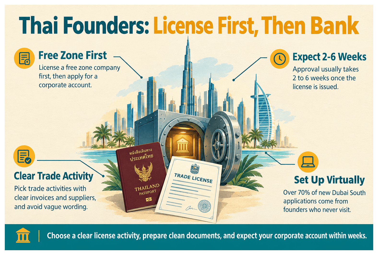 Infographic: Banking in the UAE for Thai Business Owners