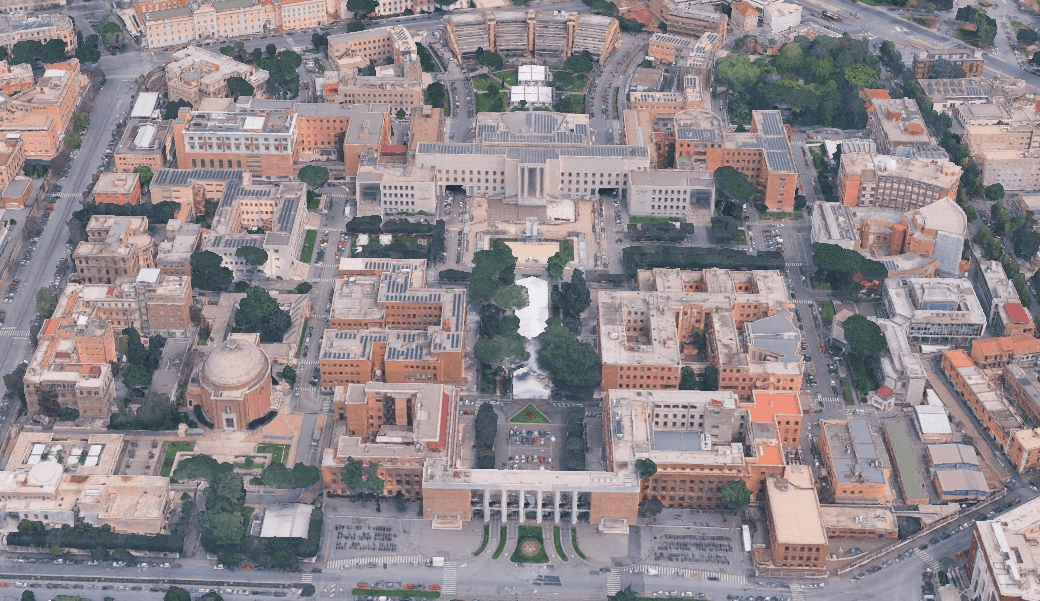 città universitaria vista panoramica