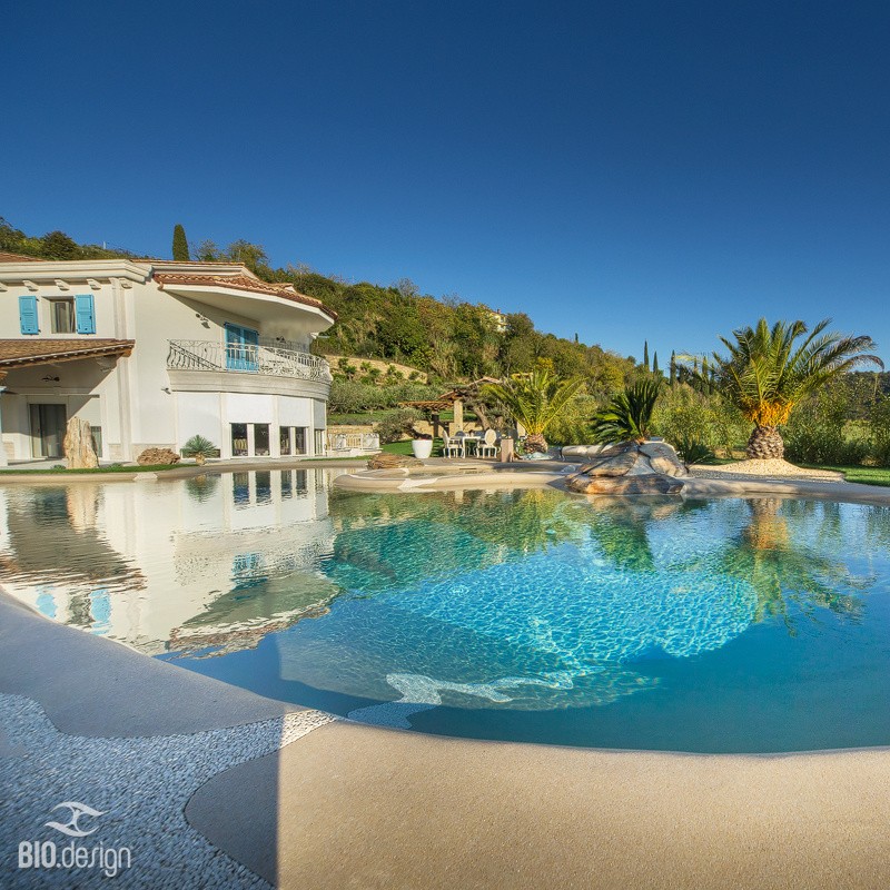 Beautiful landscaped garden with greenery and outdoor design elements.