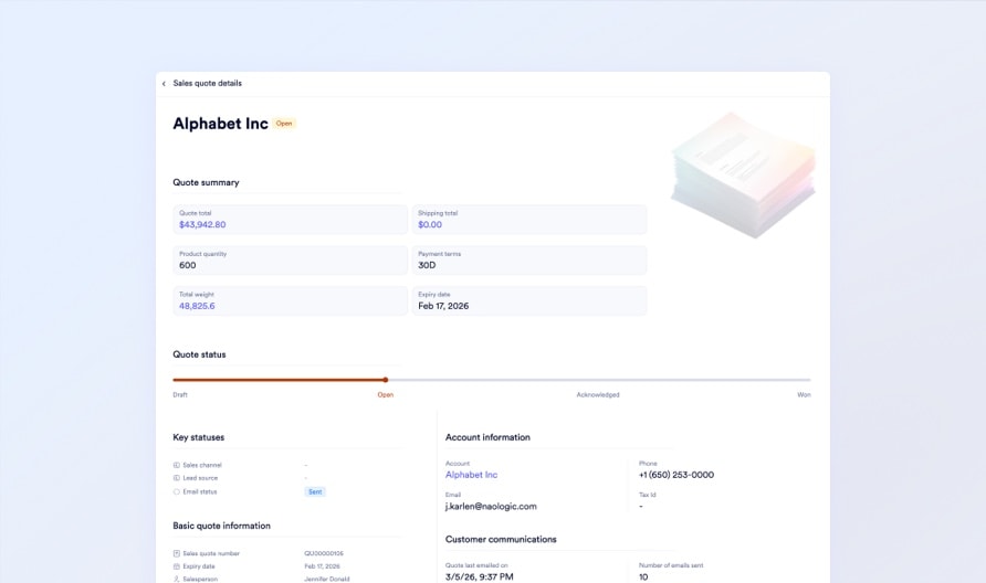 Full deal context on hover