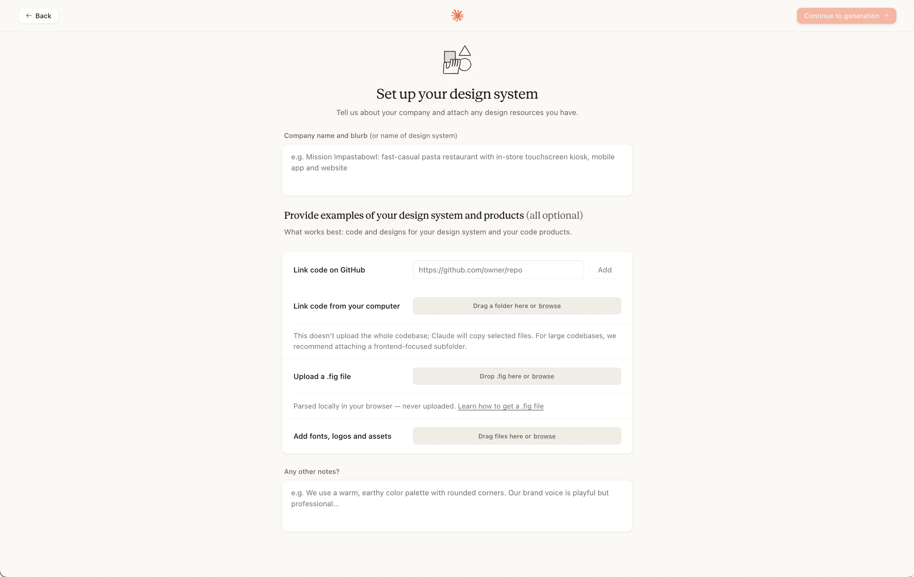 클로드 디자인 : Set up your design system