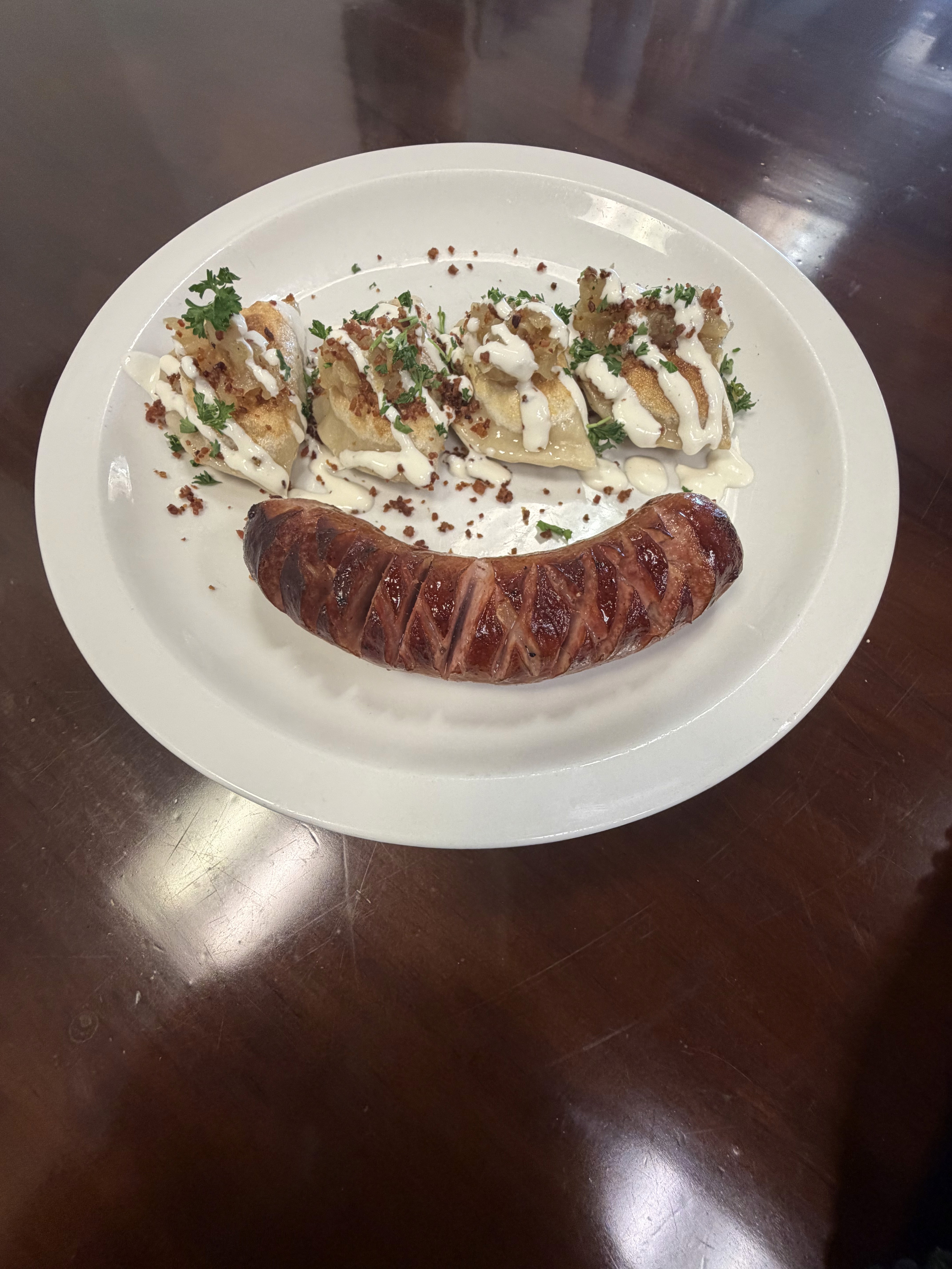 Potato cheese and onion Pierogi (V) in Tulsa