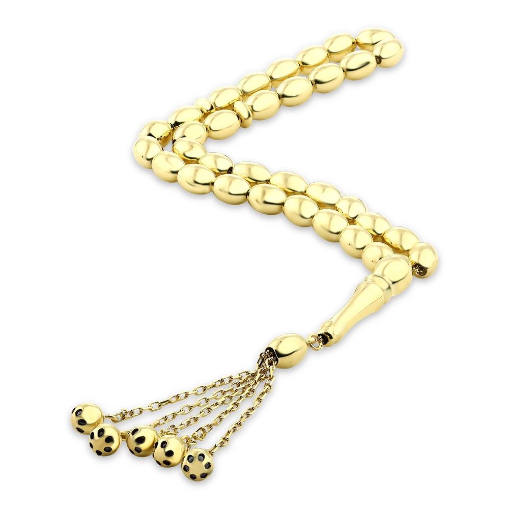 Assos Pırlanta 14 Ayar Altın Klasik Erkek Tesbih Modeli