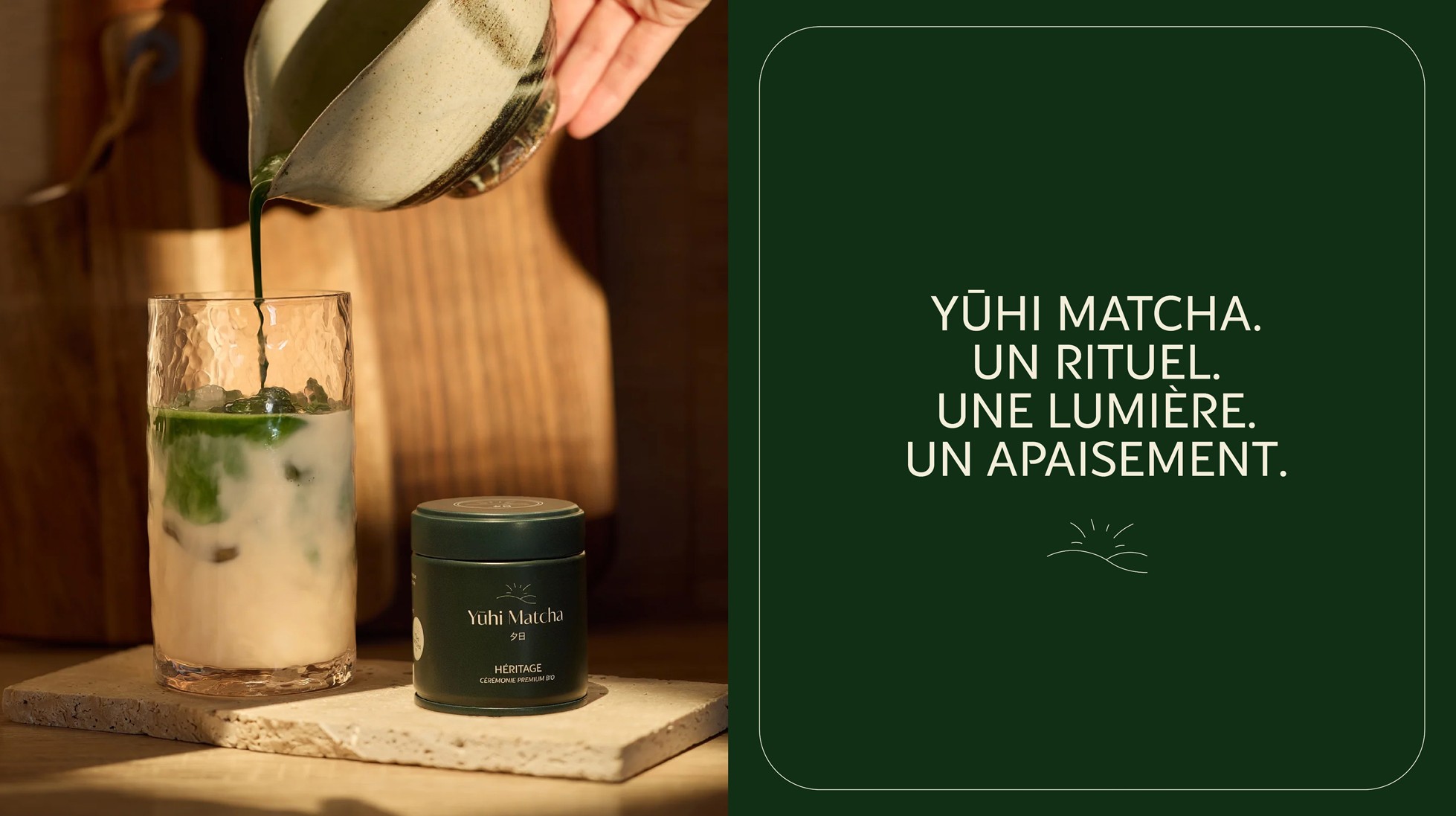 Yūhi Matcha, un rituel, une lumière, un apaisement.