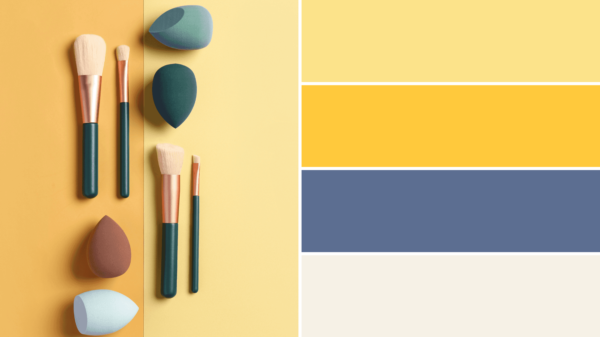 Sunshine Optimism: Butter Yellow, Mustard & Slate color palette for email design