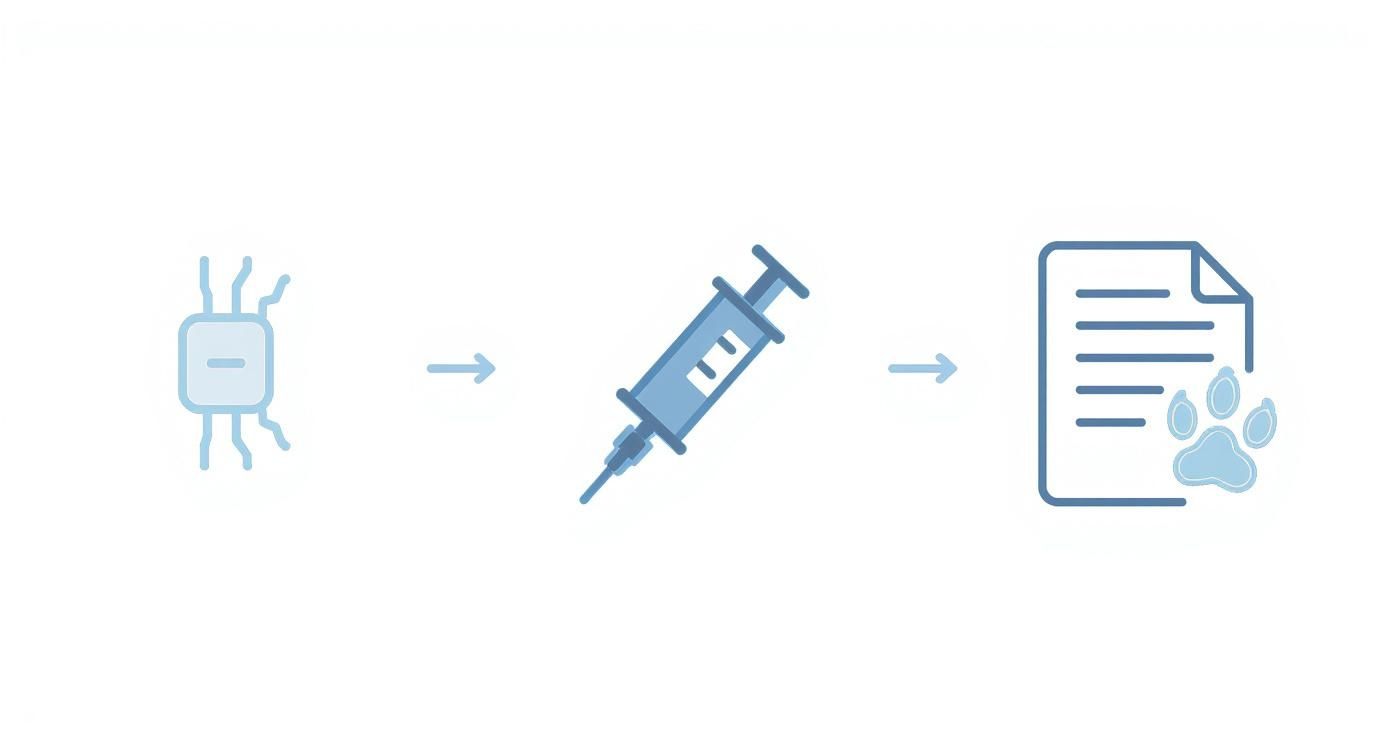 Infographic about taking a pet into canada