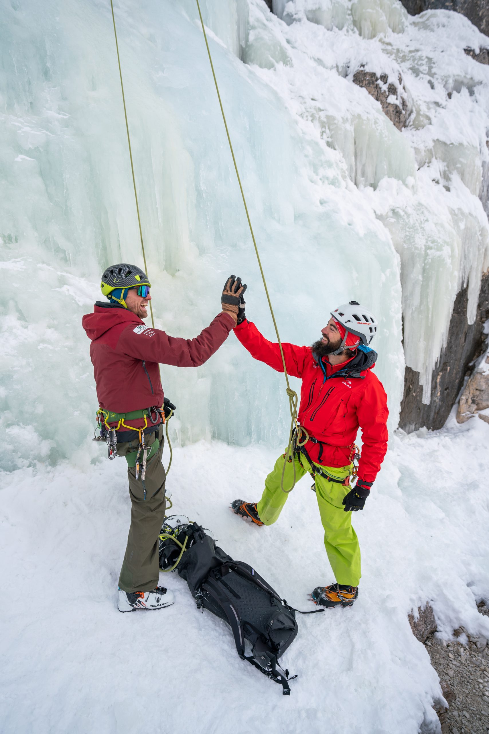 Ice climbing Dolomites guide