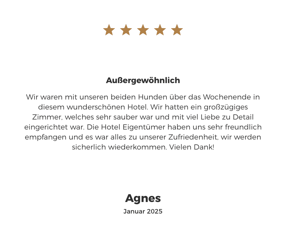 Testimonial Kundenbewertung Hofgut Langenborn