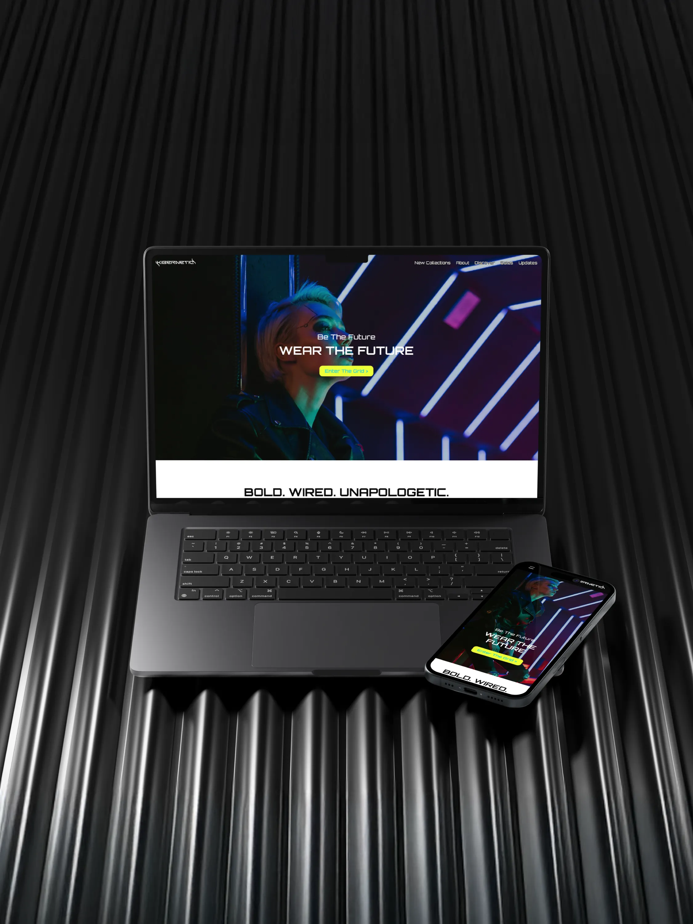black and white image of a biker girl seating on a motorcyle and RTF big red logo in the background