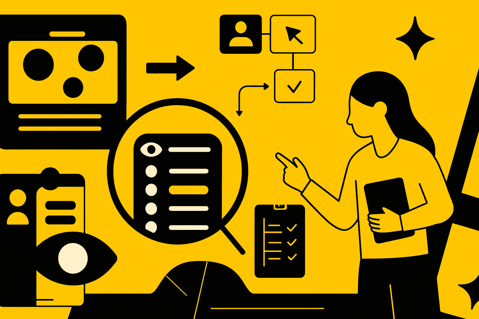 ux research session reviewing mobile usability testing results