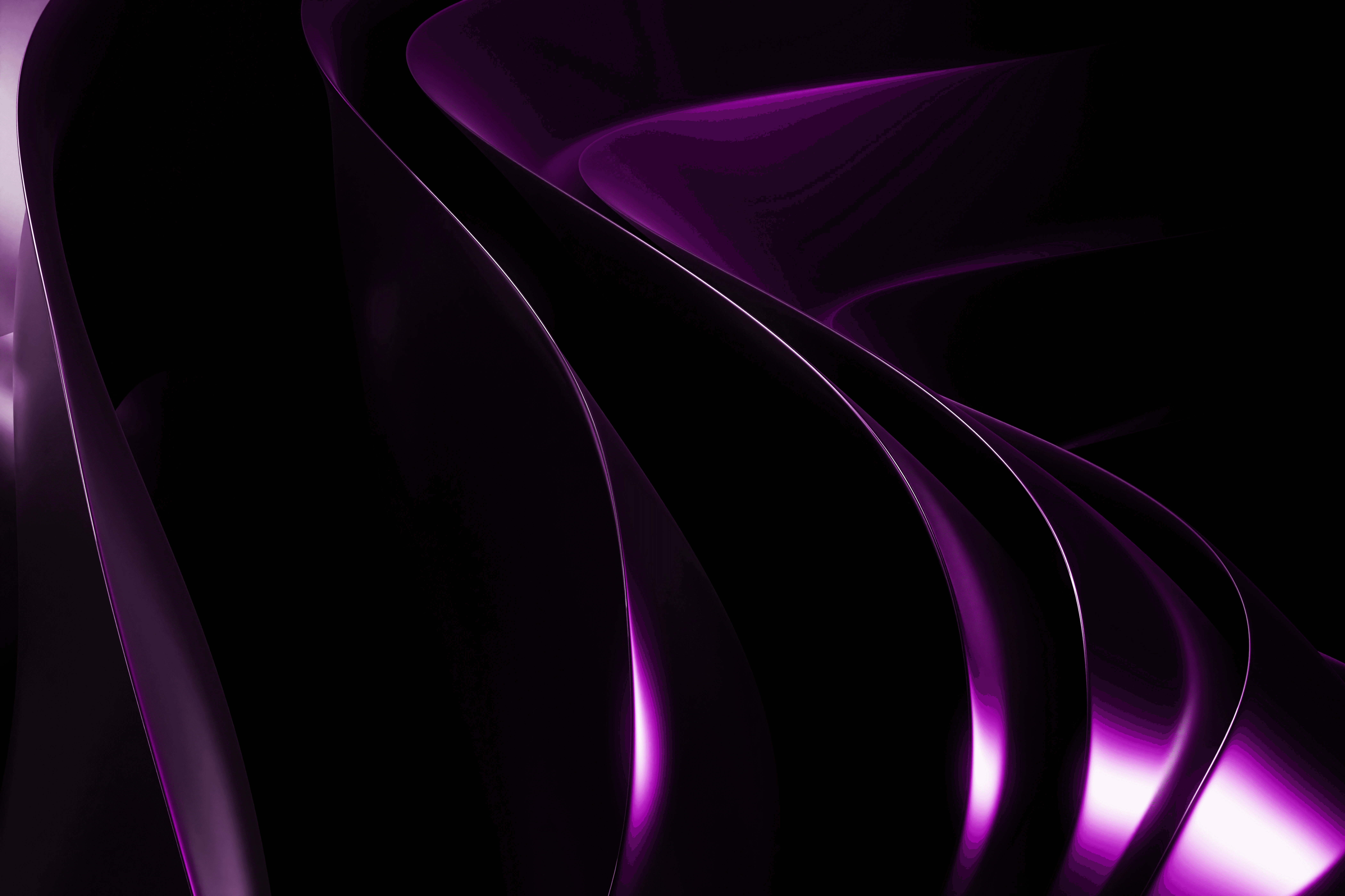 A blue and black abstract background with curves