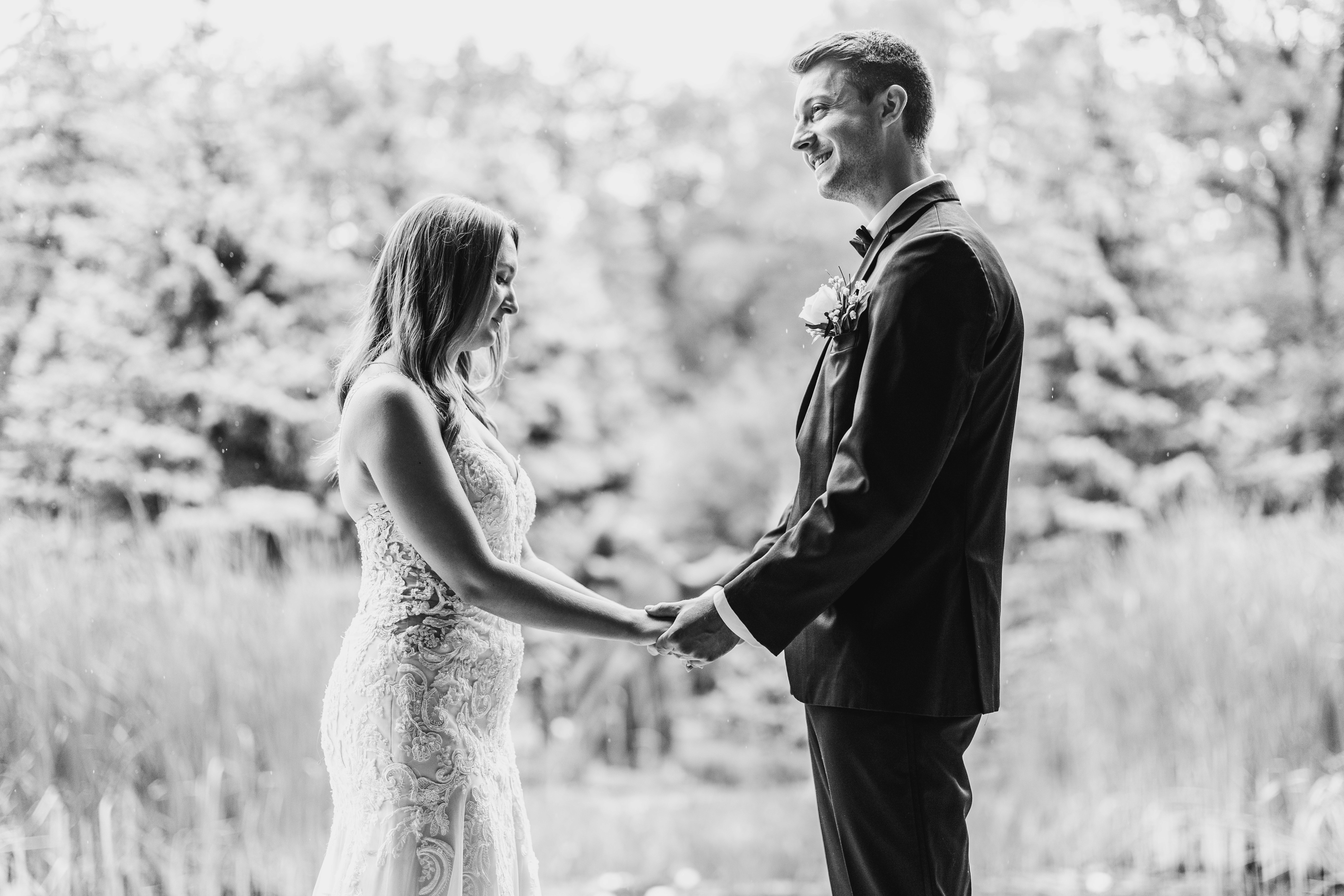 Wedding ceremony Brandon Manitoba bride walking down aisle Winnipeg photographer
