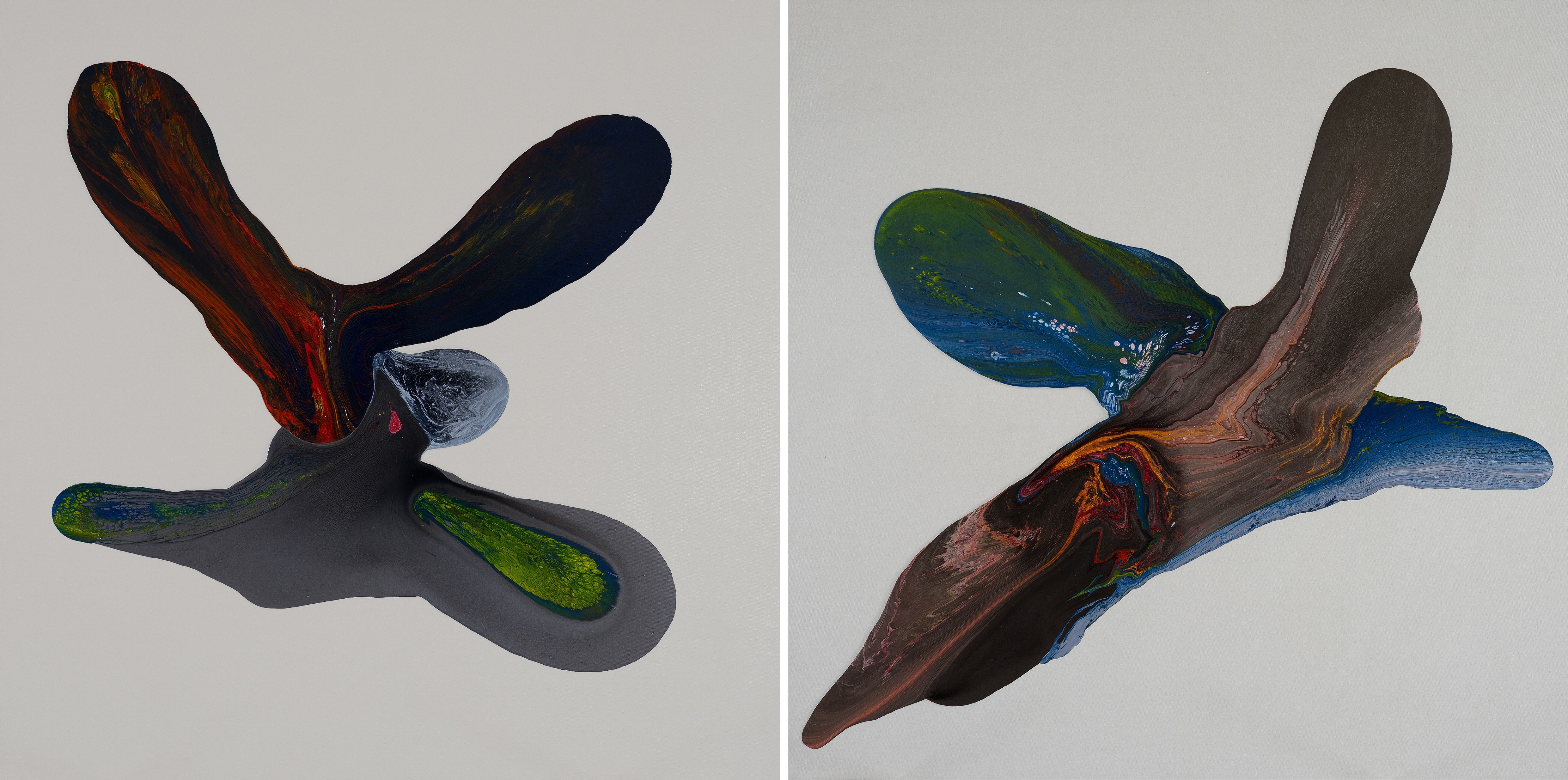 herd of sheep on road painting