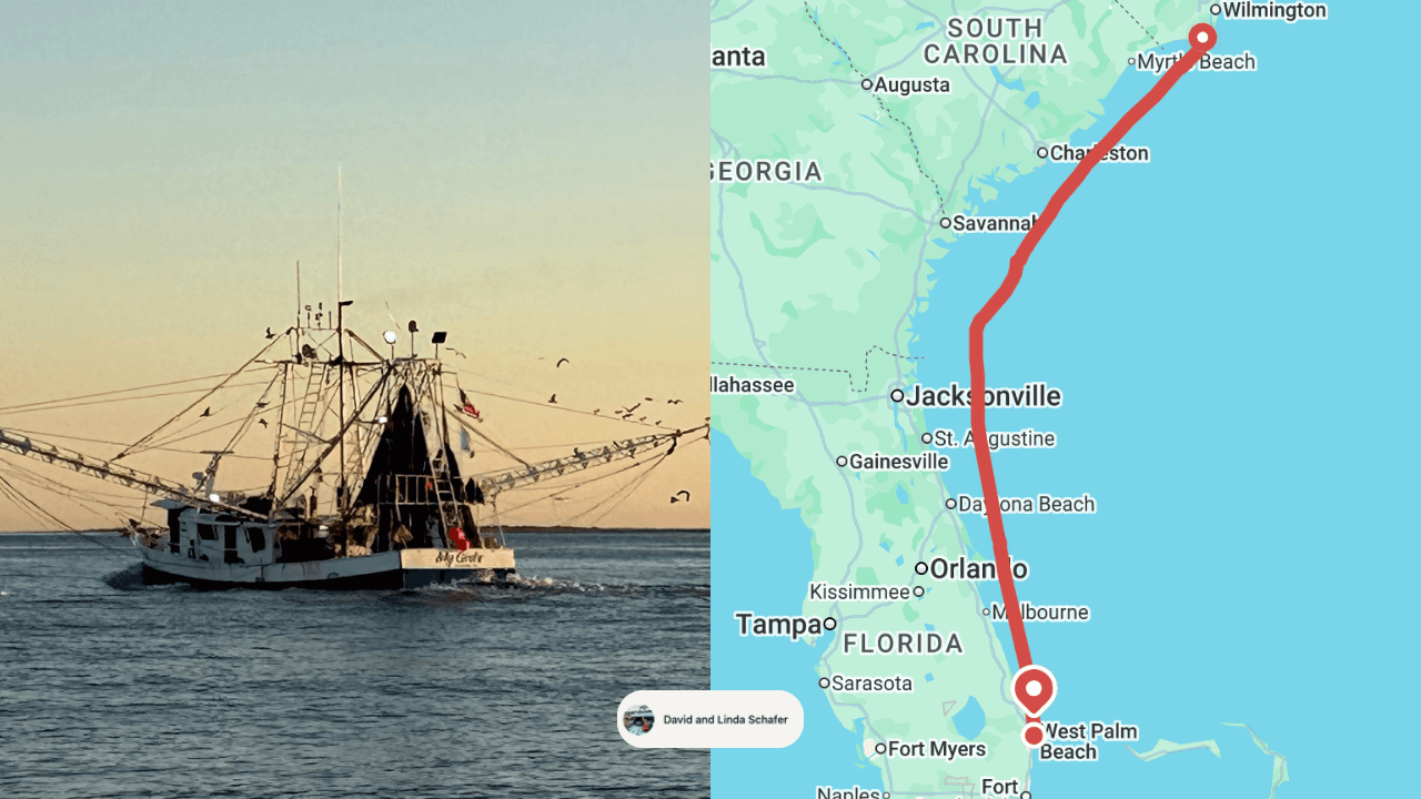 Sailing from Wilmington to West Palm Beach