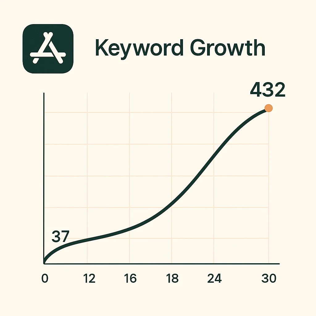Blindstory ASO Ranked Keywords Changes