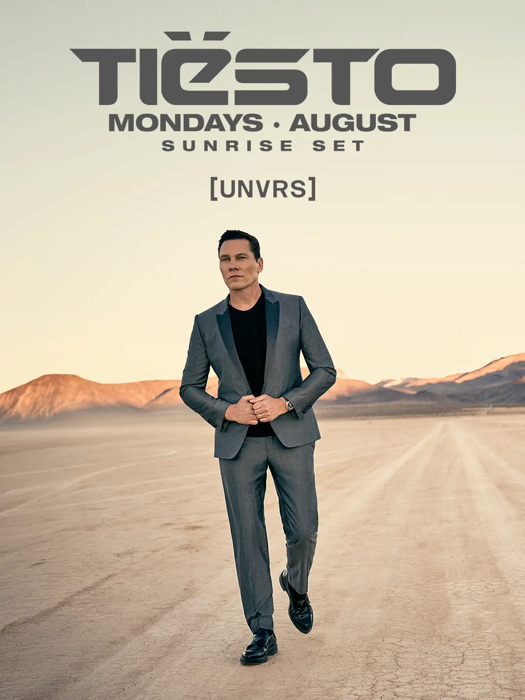 Tiësto Ibiza 2026 residency at [UNVRS] poster