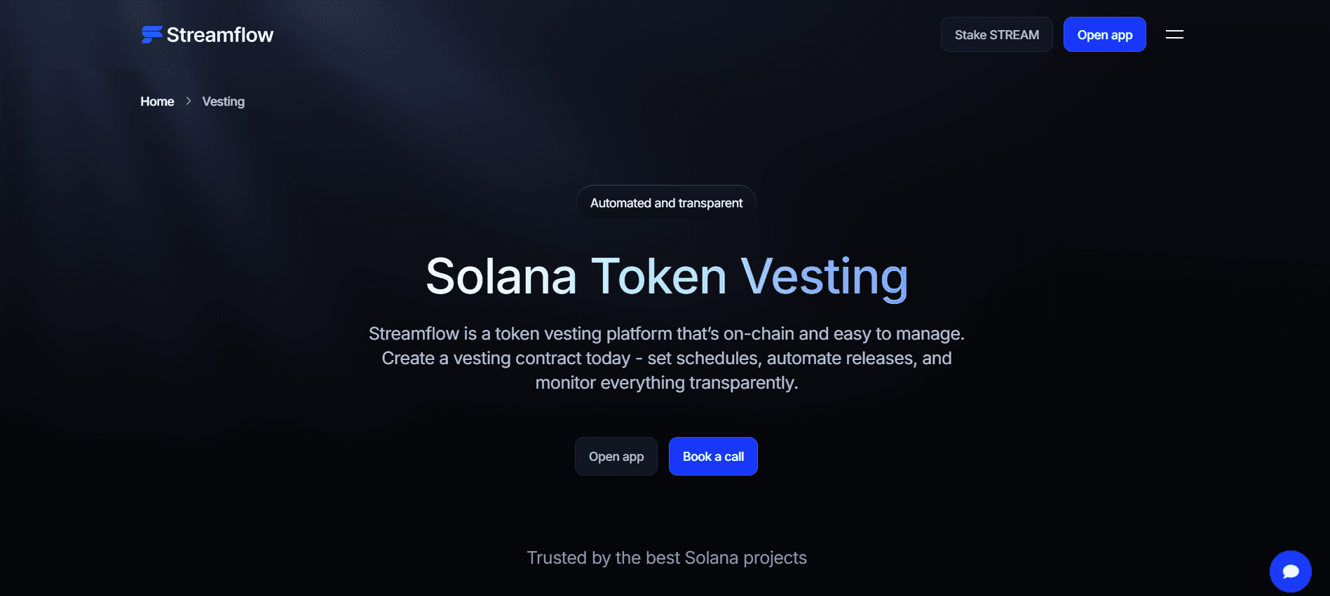 Streamflow Token Vesting
