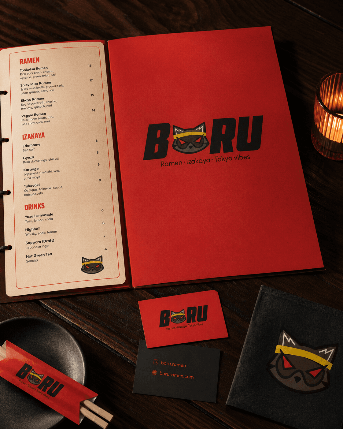 BŌRU Menu