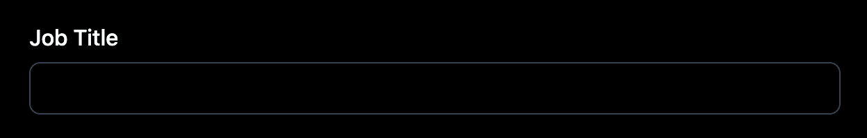 Job title field