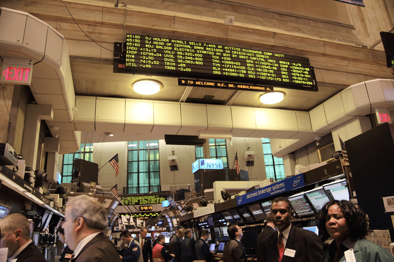 wall street salle de marché