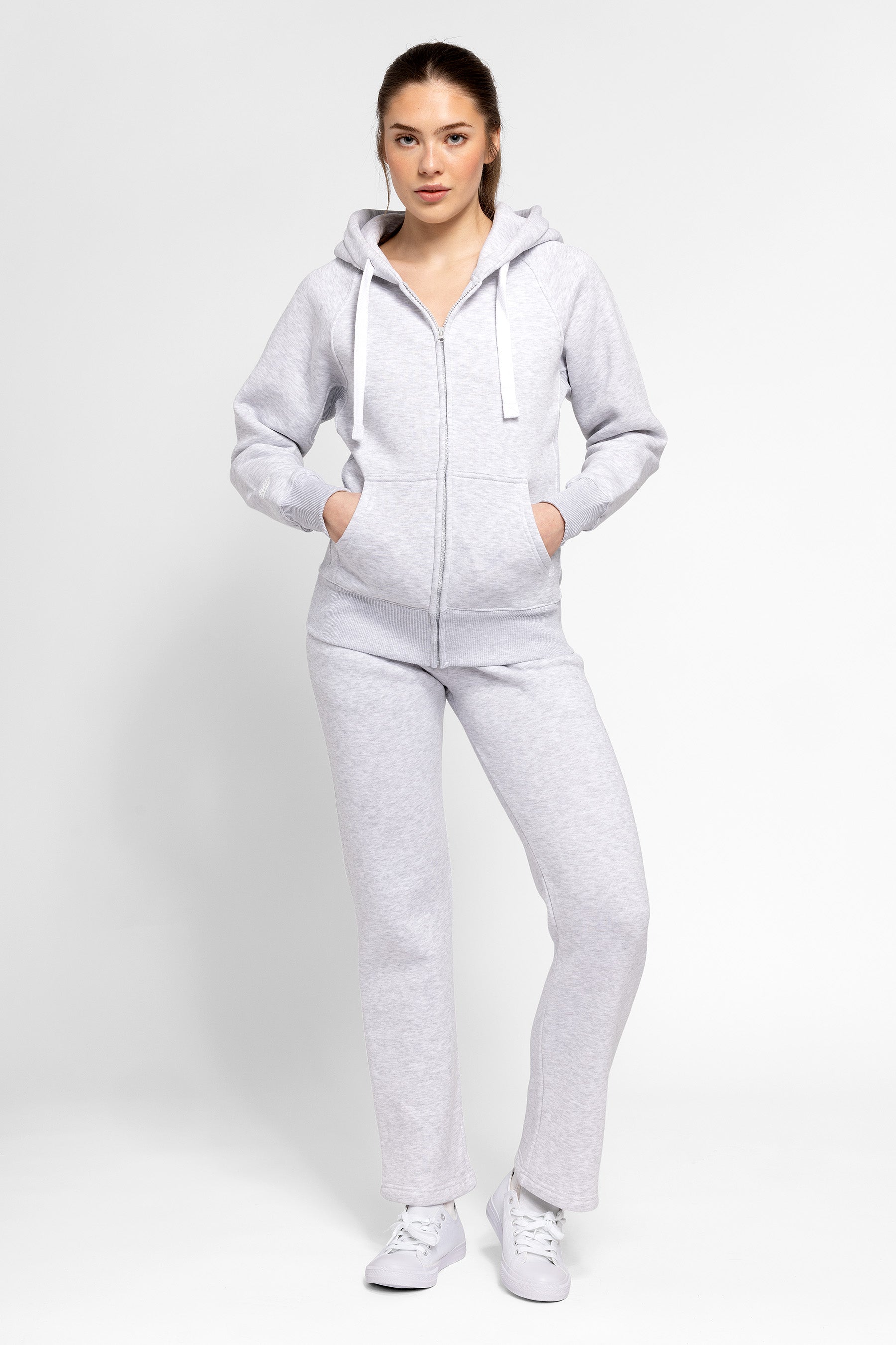 Warm zipフーディ グレー Deuxieme Classe Hoodzip Unisex Original Light Grey | Russemerch