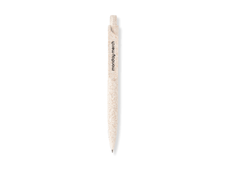 Eco-friendly wheat straw pen for sustainable corporate gifts
