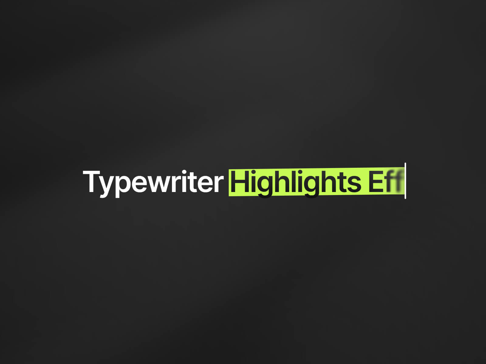 Text Typing Effect