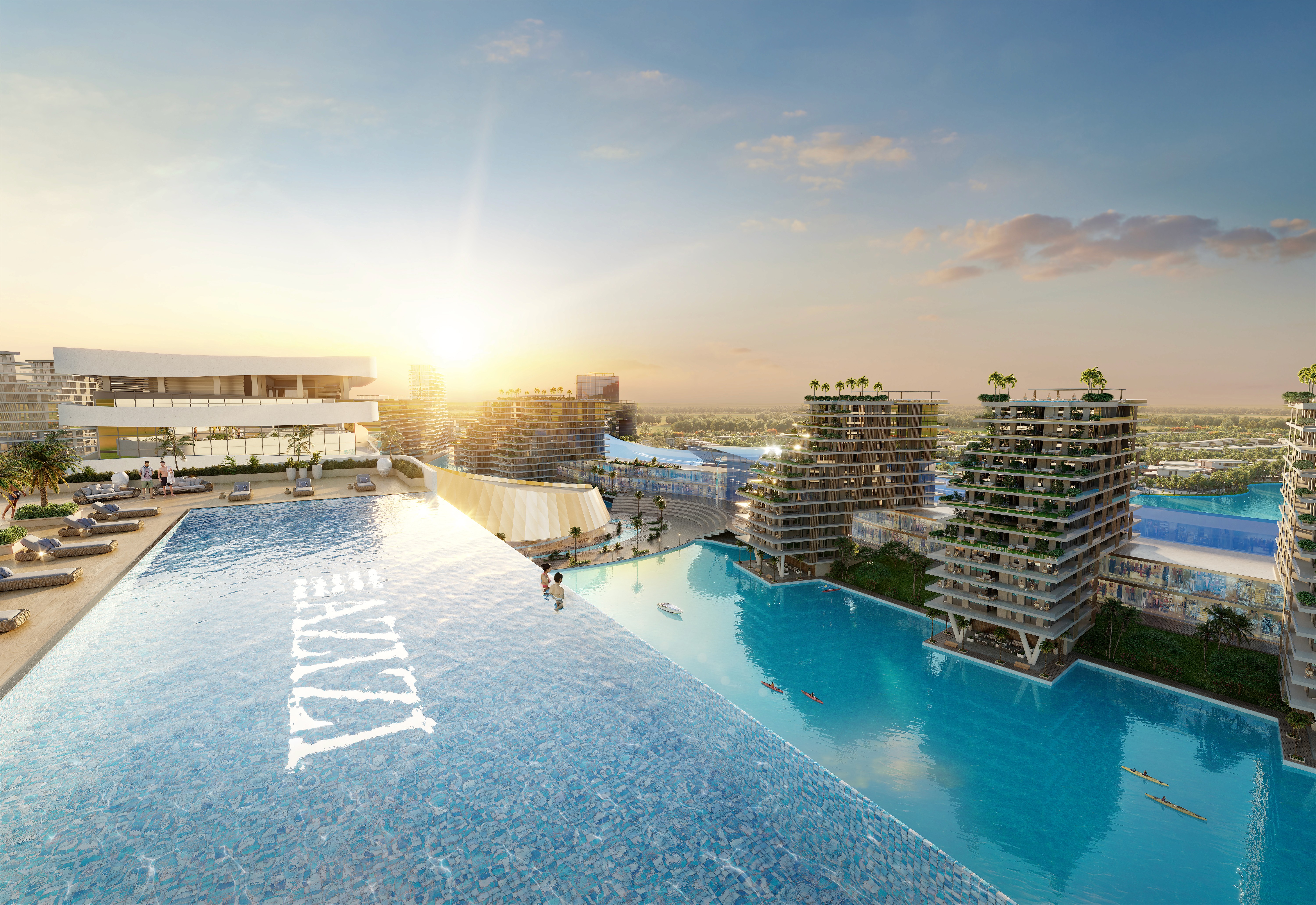 Azizi Venice Apartments Swimming Pool