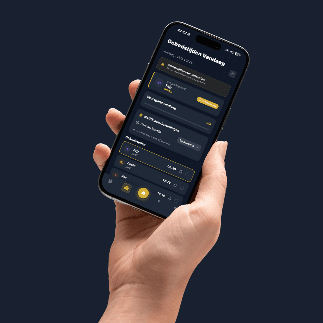 Mockup van Hidaya App
