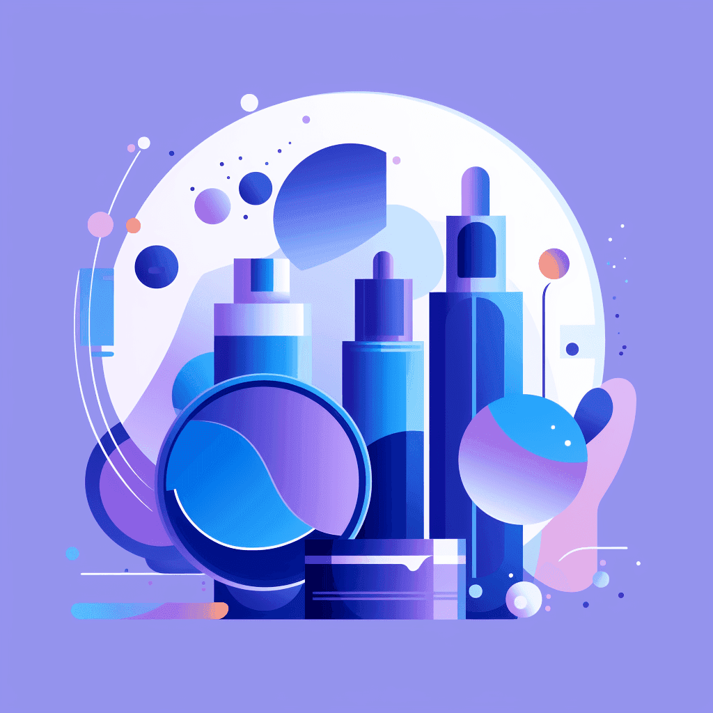 acne-skincare-routine-abstract-image-of-skincare-products