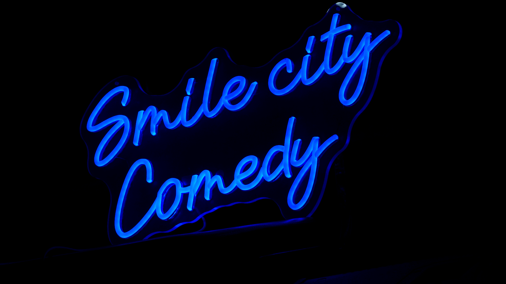 Smile City Comedy Neon Sign