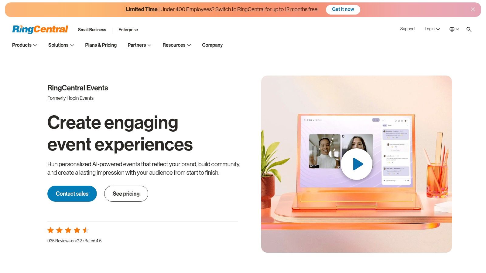 RingCentral Events (formerly Hopin Events)