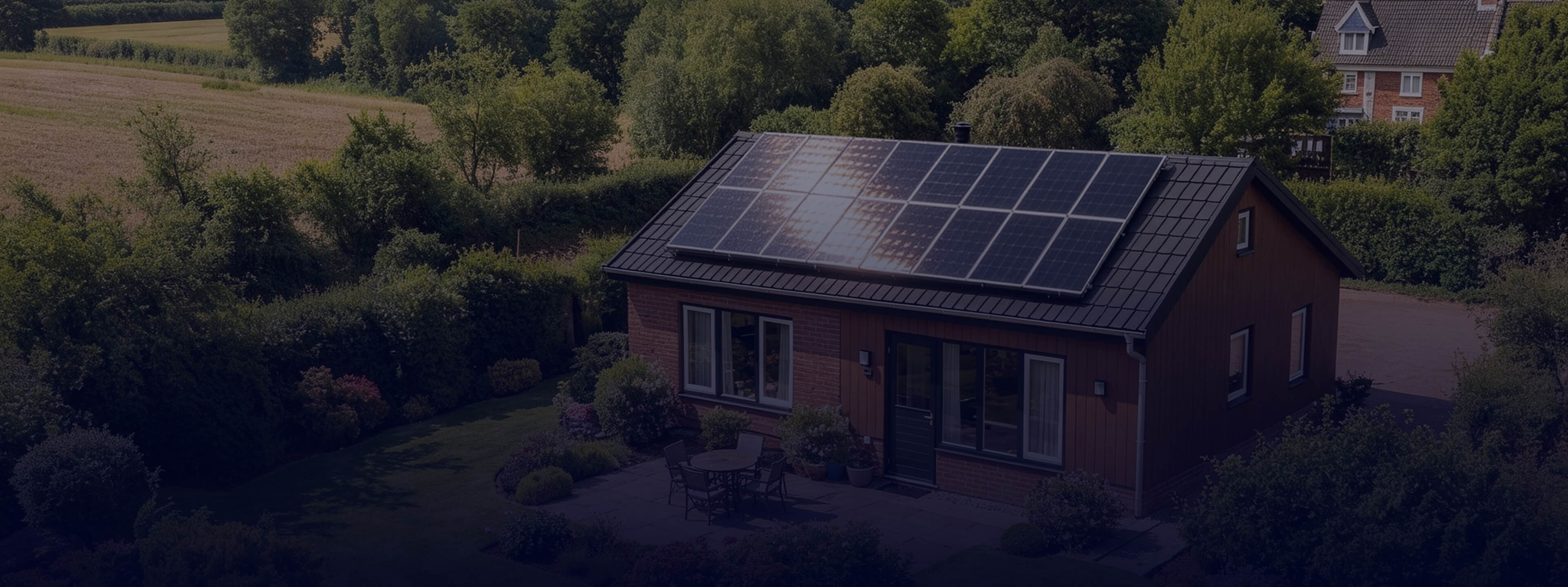 Professional solar panel cleaning service on a residential property in Yorkshire