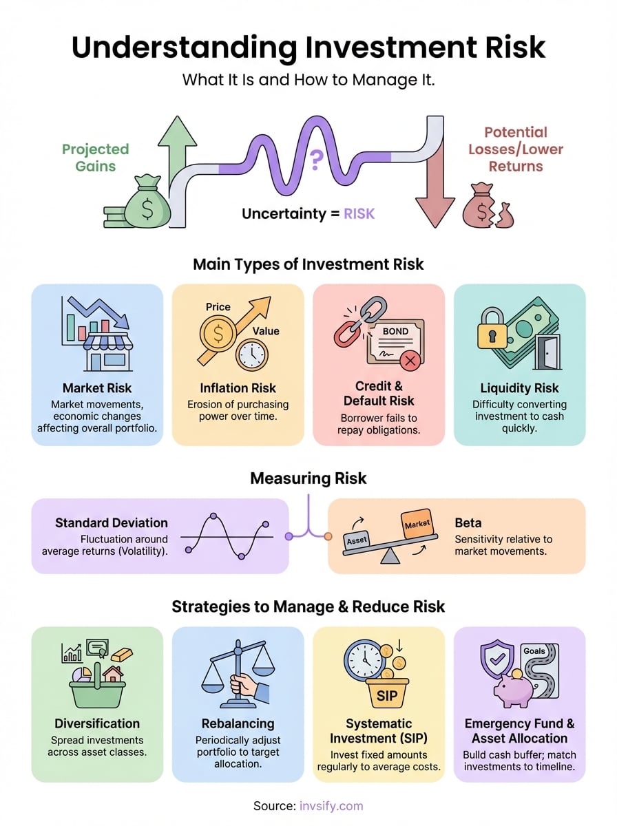 understanding investment risk infographic