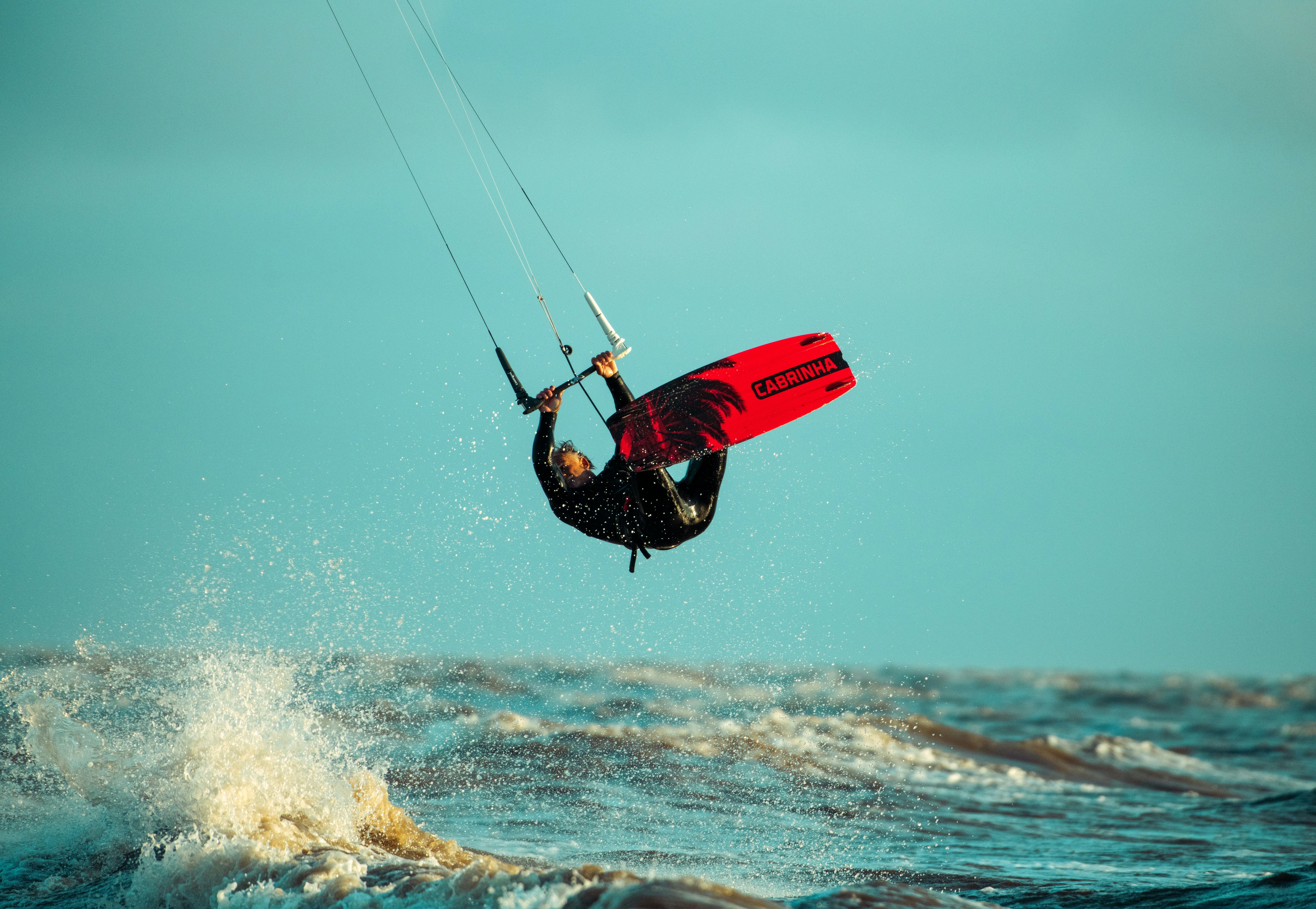 A man surfing