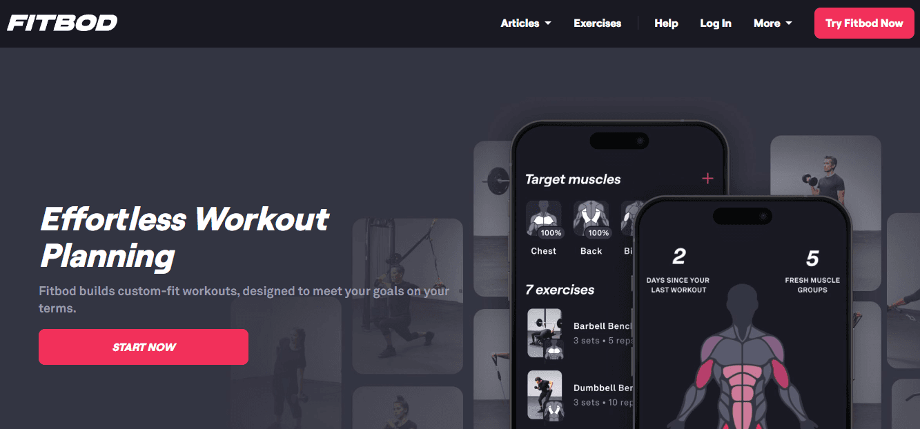 fit bod - Workout Planning App