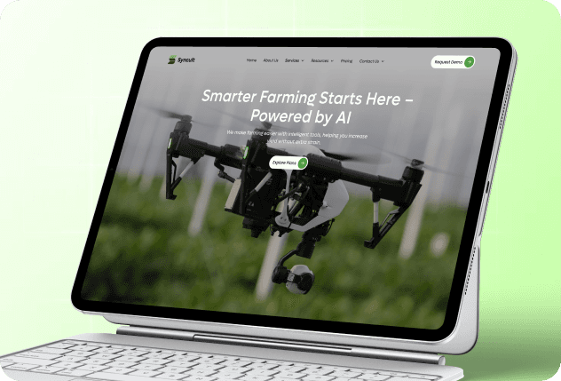 Smarter farming web platform designed by Artonest Design