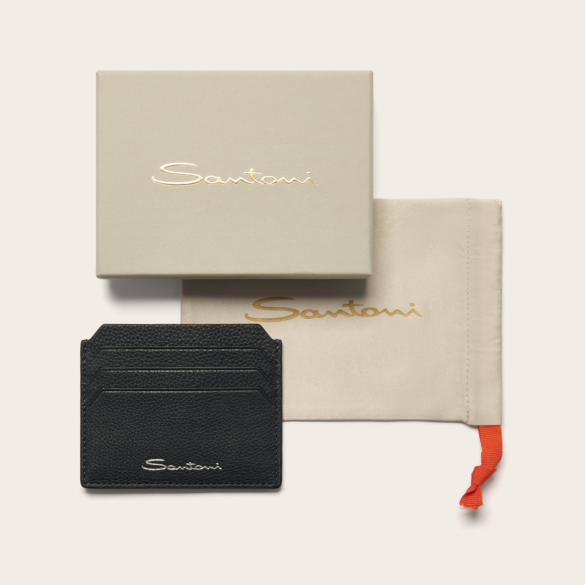 Tumbled Leather Credit Card Holder - Mandelli UK