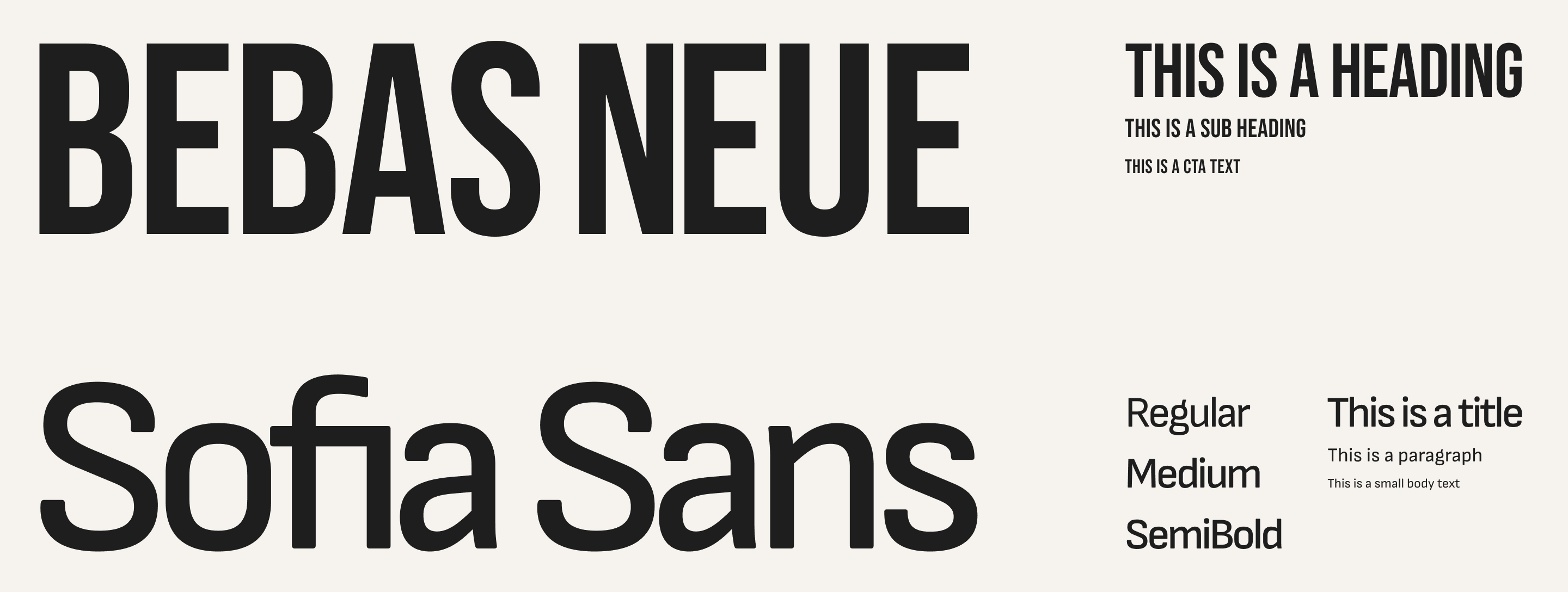 Typography of Aurence.