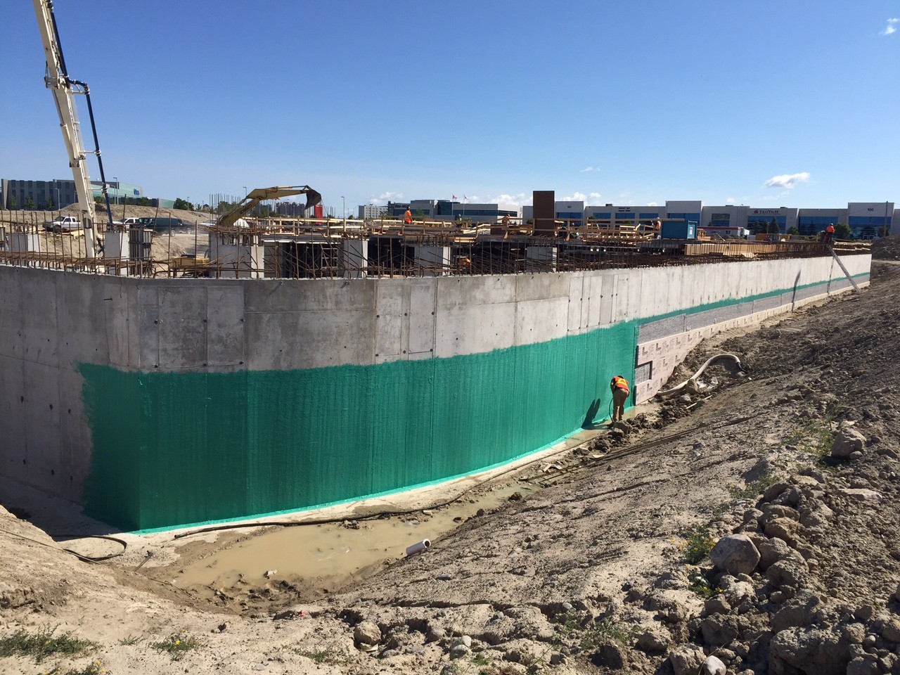 Application Rub-R-Wall sur l'immeuble Pfaff Porsche