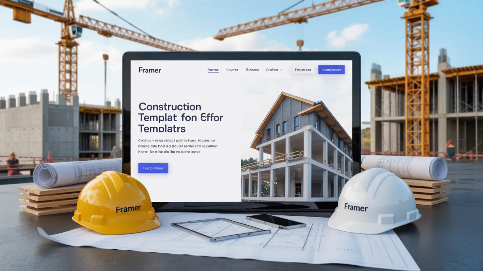 Framer Construction Templates