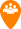 Pin de localização com um ícone de ponto de encontro utilizado no aplicativo