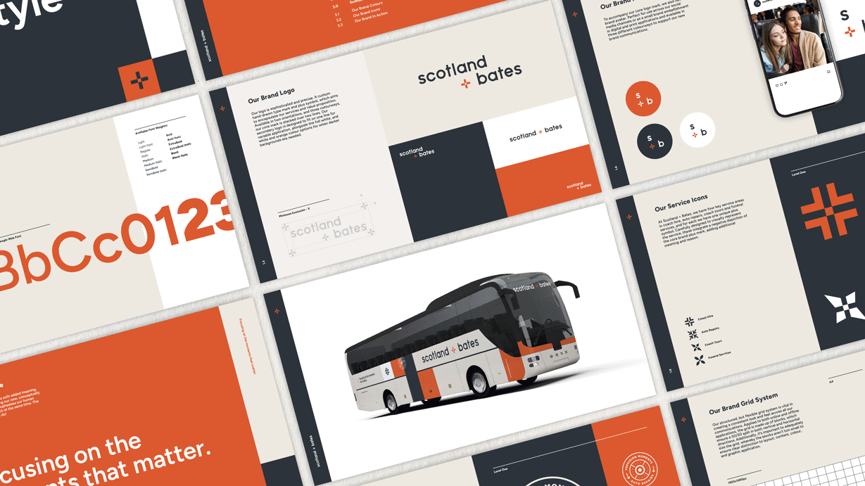 Scotland + Bates coach livery