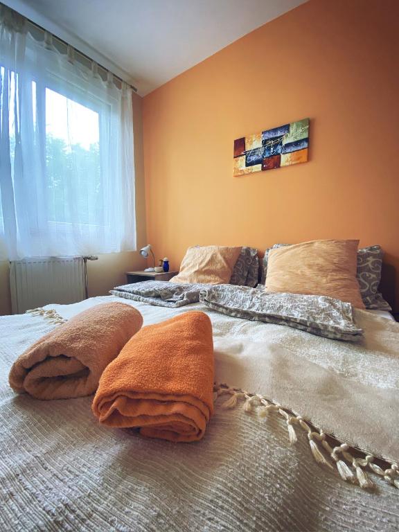 Slika sobe Deluks Apartmana u Novom Sadu.