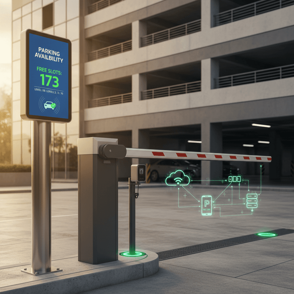 Parking barrier system integration with automatic gate access control
