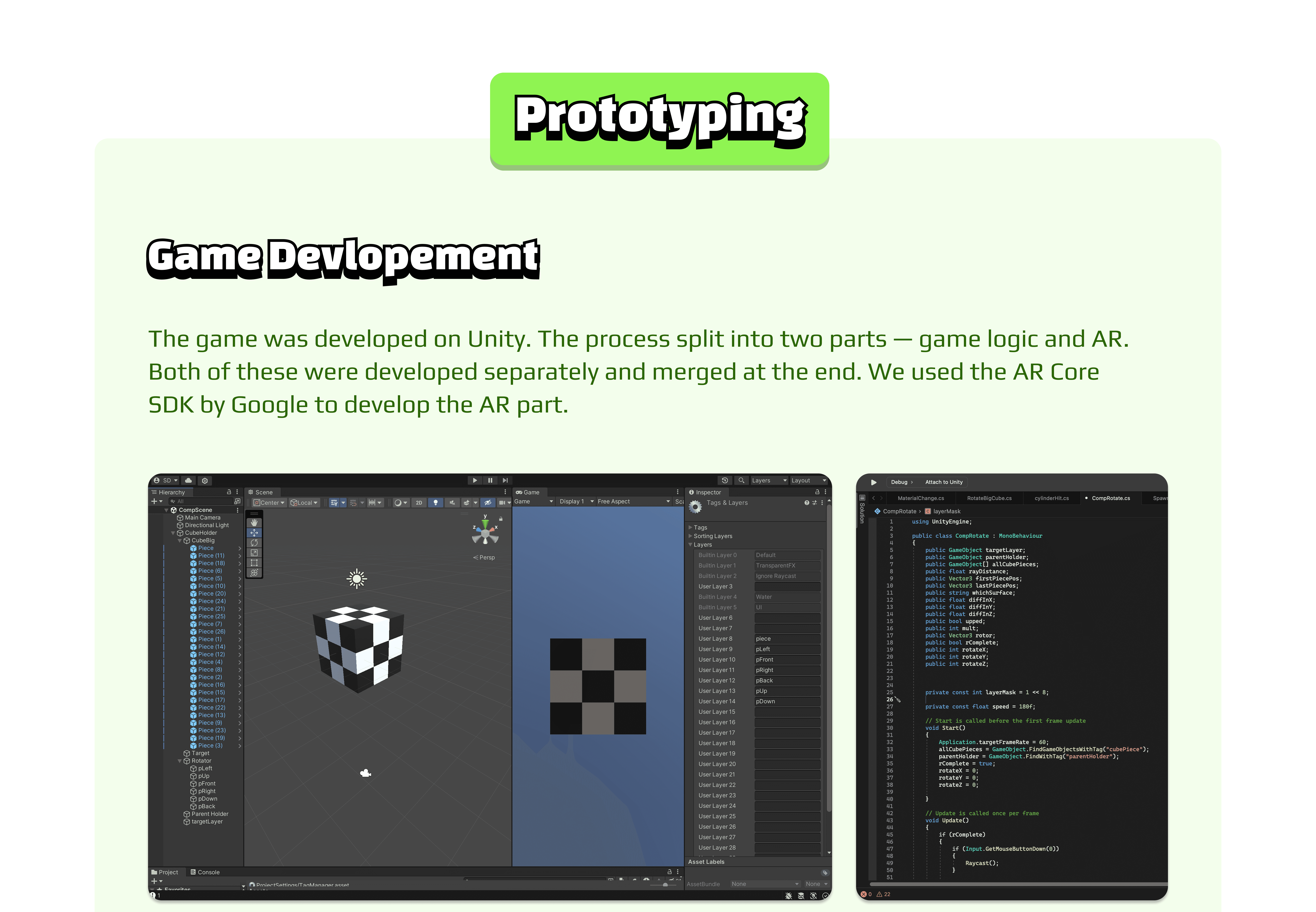 A person wearing headphones sits at a desk with a large curved monitor displaying graphic design software, surrounded by a laptop, smartphone, and potted plant, creating a modern workspace setup.