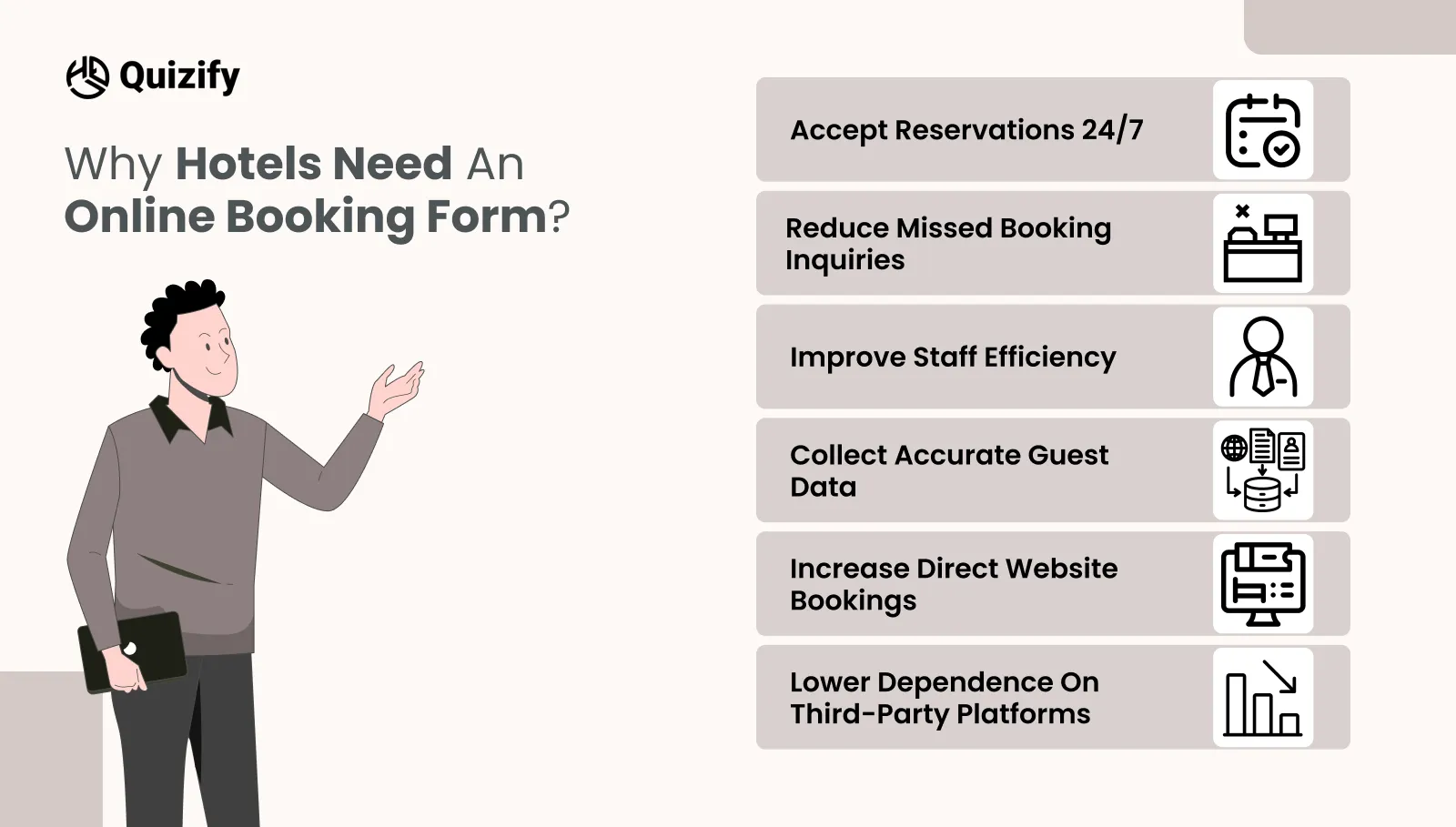 Why Hotels Need an Online Booking Form? | Quizify.io