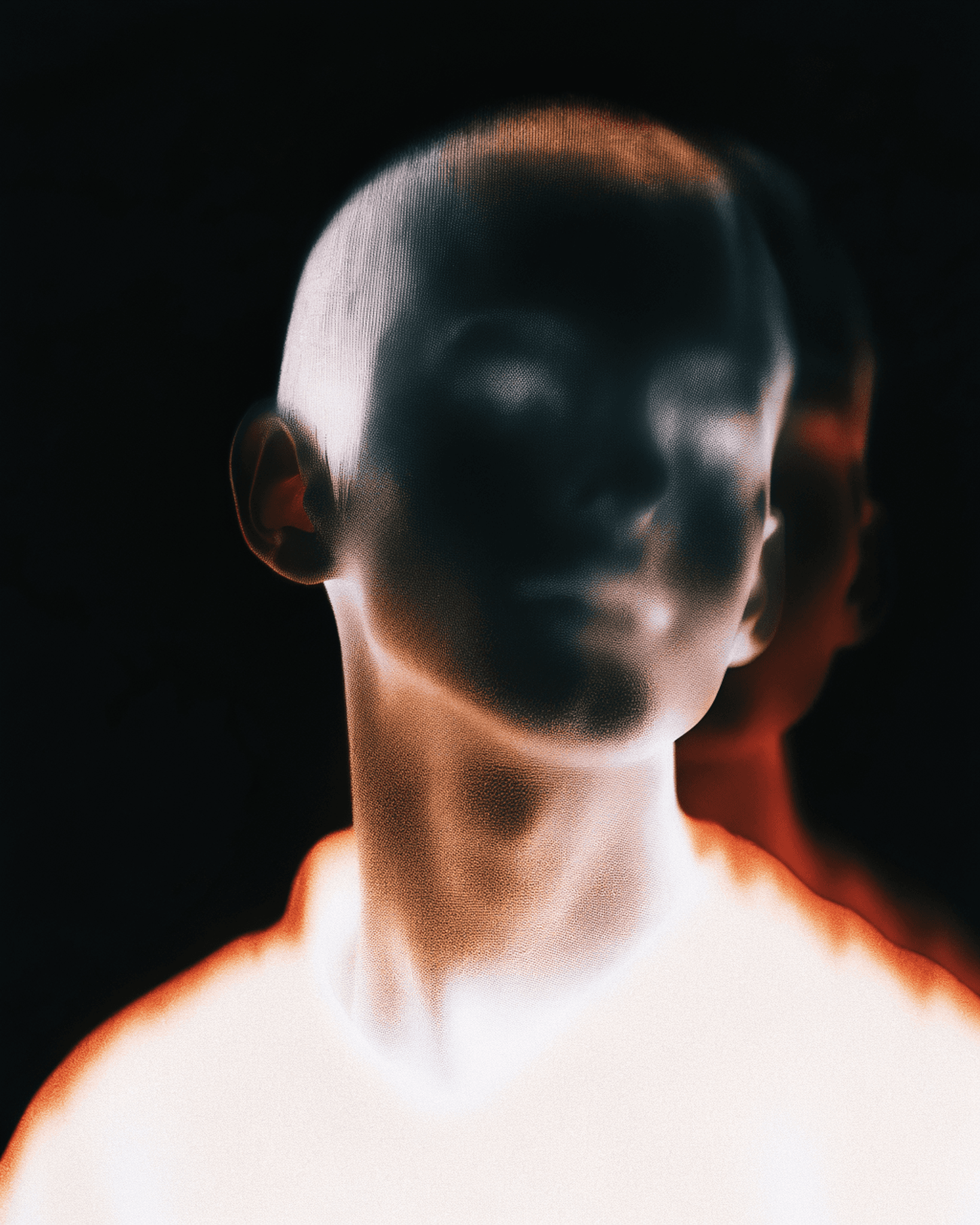 Blurred black&white background