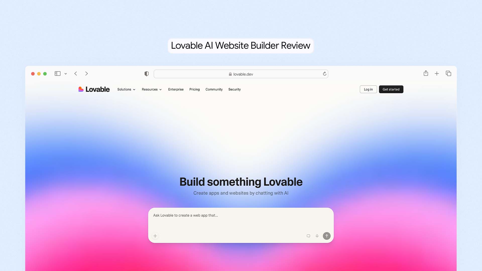 lovable ai website builder review