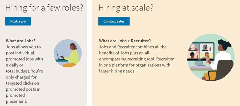 post a job-contact sales